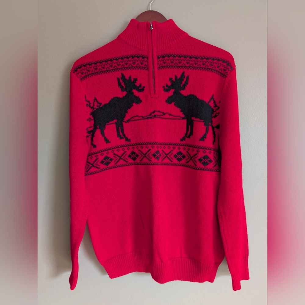 Chaps Reindeer Sweater Size Small